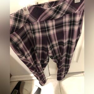 Plaid Purple Capris/Pants (Torrid)